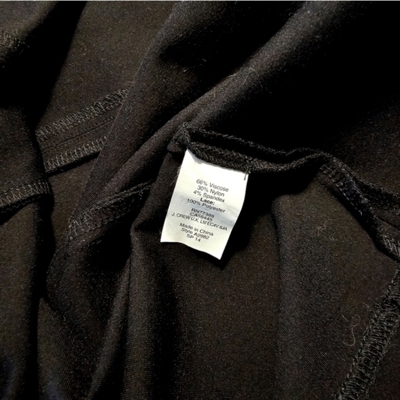 J Crew Black Embroidery Cap Sleeve Midi Dress - Picture 13 of 16